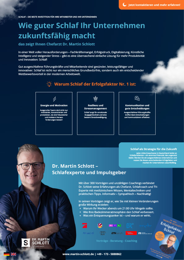 Top-Speaker - Keynotespeaker Dr. Martin Schlott